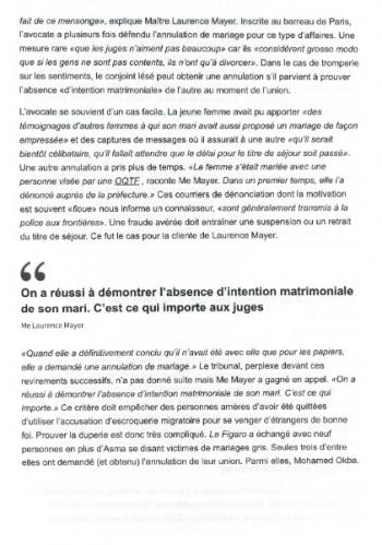 Mon intervention dans Le Figaro : Les défis juridiques des mariages gris