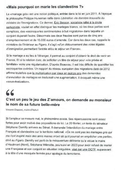 Mon intervention dans Le Figaro : Les défis juridiques des mariages gris