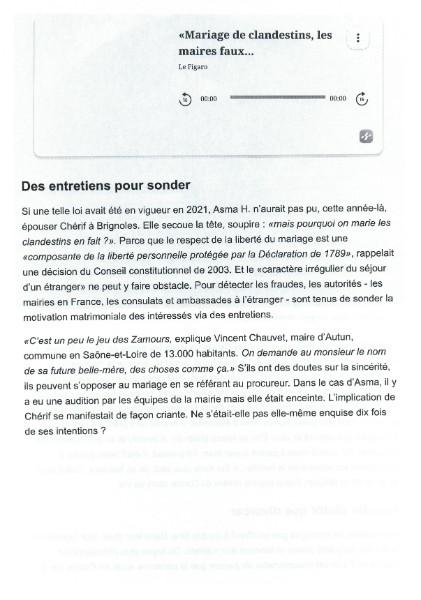 Mon intervention dans Le Figaro : Les défis juridiques des mariages gris