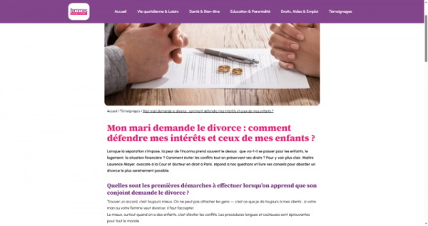 Les enjeux du divorce et des familles monoparentales